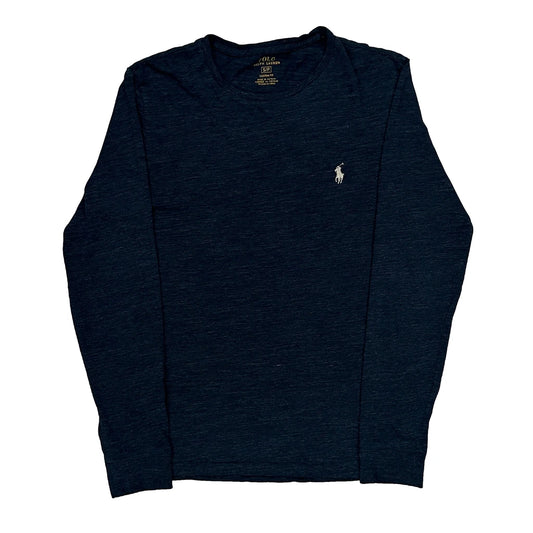 Vintage Polo By Ralph Lauren Long Sleeve T-Shirt - Small Blue Cotton