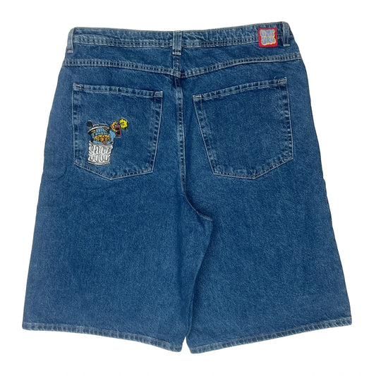 Unbranded Baggy Denim Shorts - 38W 13L Blue Denim