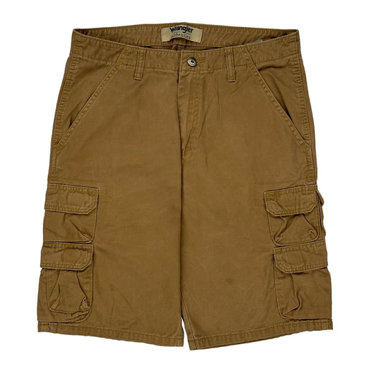 Wrangler Cargo Shorts - 34W 11L Brown Cotton
