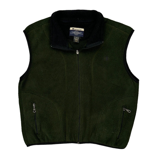 Champion Fleece Gilet - Small Green Polyester
