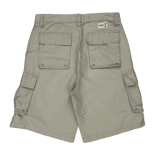 Nautica Cargo Shorts - 32W 10L Beige Linen Blend