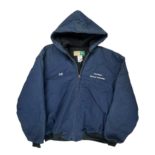 Made In USA Wearguard Workwear Jacket - XL Blue Cotton