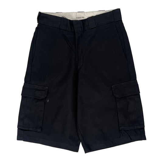 Vintage Dickies Cargo Shorts - 30″ Waist Black Polyester Blend