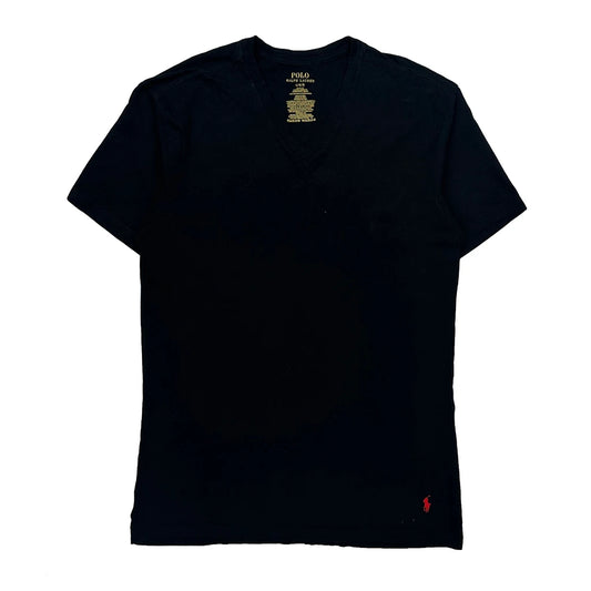 Vintage Polo By Ralph Lauren Slim Fit T-Shirt - Large Black Cotton