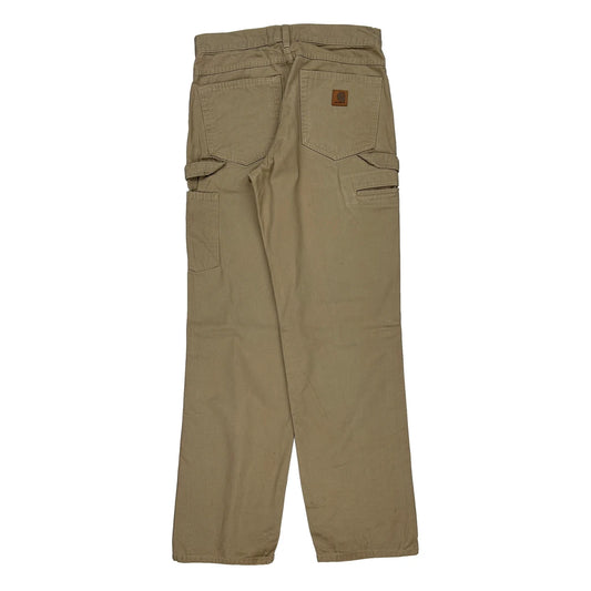 Carhartt Carpenter Trousers - 36W 34L Beige Cotton