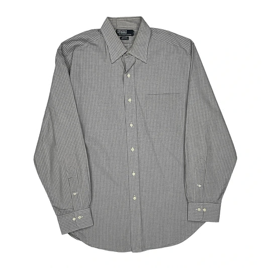 Andrew Polo By Ralph Lauren Checked Shirt - Large Grey Cotton