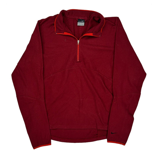 Vintage Age 10-12 Nike Fleece - Medium Red Polyester