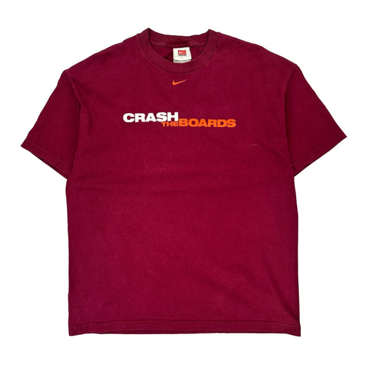 Virginia Tech Nike Graphic T-Shirt - Large Burgundy Cotton