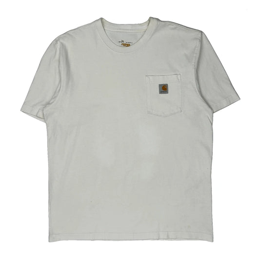 Carhartt T-Shirt - Large White Cotton