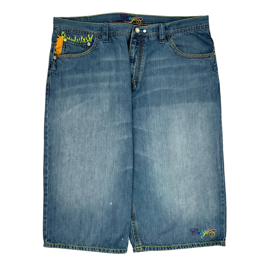 Coogi Denim Shorts - 44W 18L Blue Denim