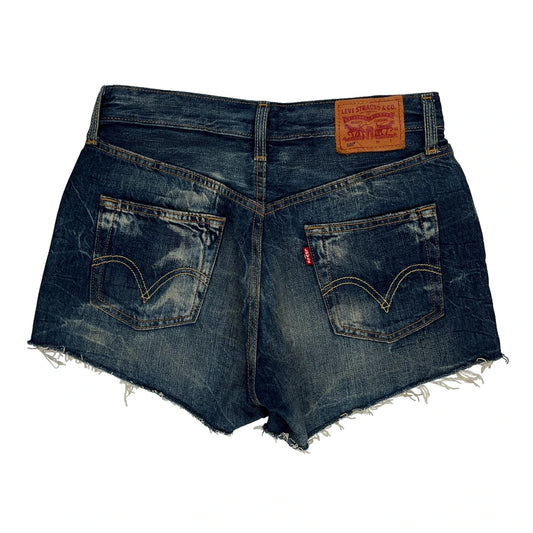 Levis Denim Shorts - 29W UK 8 Dark Wash Denim