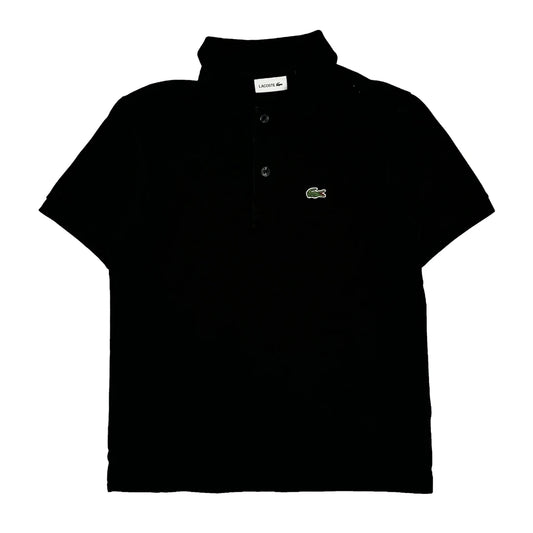 Vintage Age 10 Lacoste Polo Shirt - Small Black Cotton