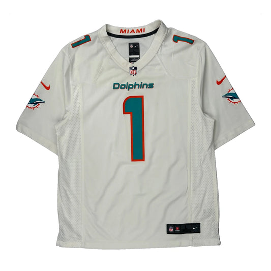 Vintage Miami Dolphins Nike Nfl Jersey - Large White Polyester