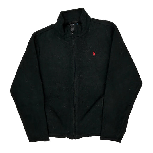Age 10-12 Polo By Ralph Lauren Fleece Jacket - Large Black Polyester