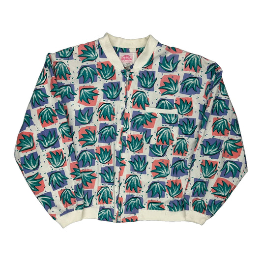 1980'S Made In Usa Sun Sport Shell Jacket - Medium Multicoloured Cotton