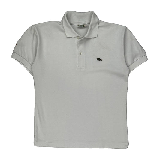 Lacoste Polo Shirt - Medium White Cotton