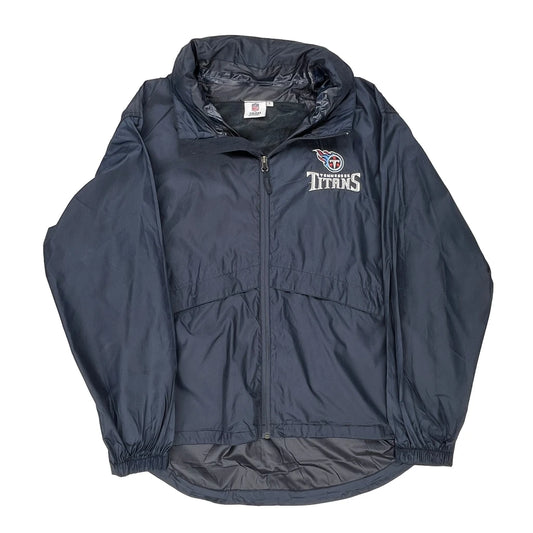 Tennessee Titans N.F.L. Team Apparel Jacket - Large Navy Polyester