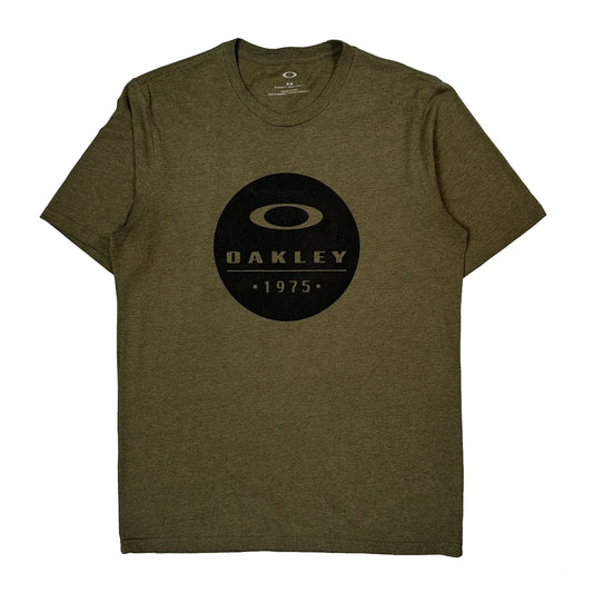 Oakley Graphic T-Shirt - Medium Green Cotton