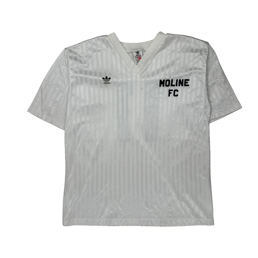 Moline Fc Adidas 2020-21 Away Football Shirt - XL White Polyester