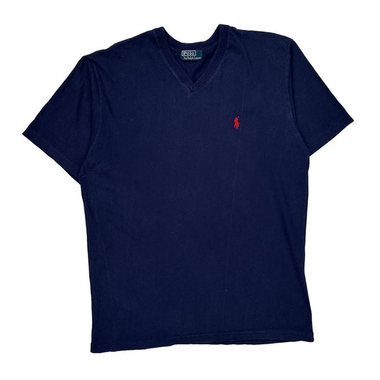 Polo By Ralph Lauren T-Shirt - Large Navy Cotton
