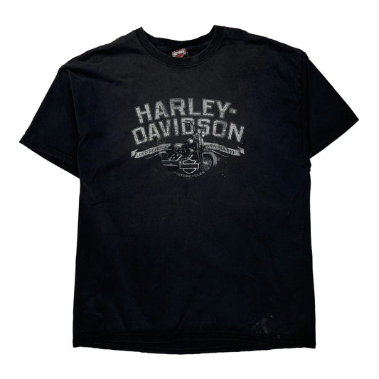 Las Vegas Harley Davidson Graphic T-Shirt - 2XL Black Cotton