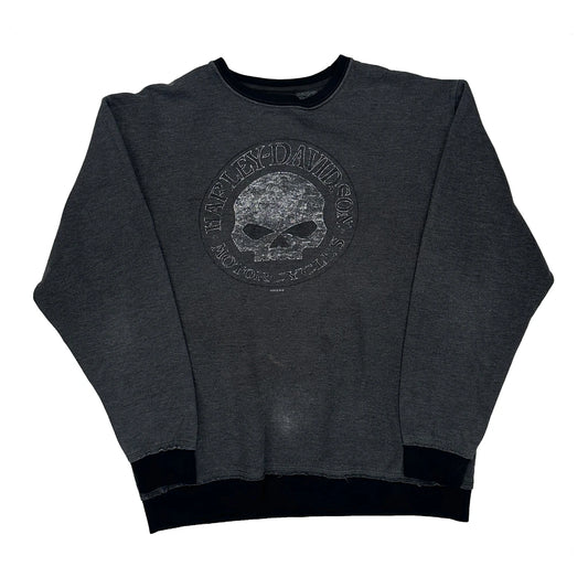 Southern Tier Harley-Davidson Harley Davidson Graphic Long Sleeve T-Shirt - Large Black Cotton