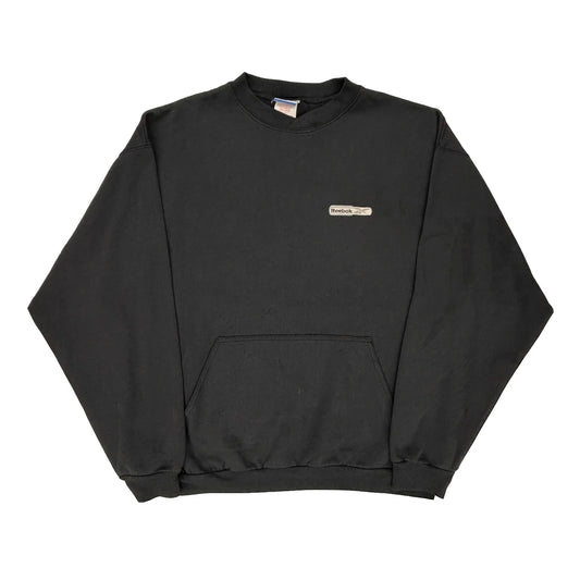 Reebok Sweatshirt - XL Black Cotton
