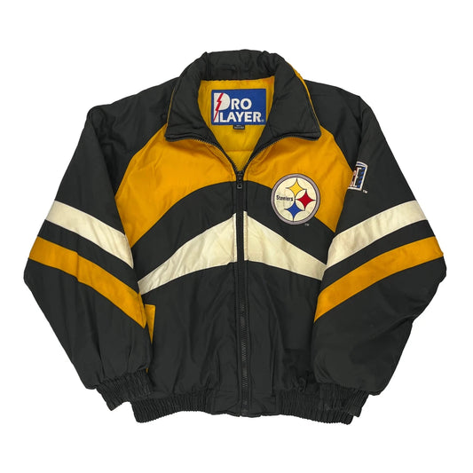 Pittsburgh Steelers Pro Player Nfl Jacket - Large Black Polyester