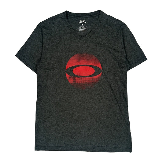 Vintage Oakley Logo Oakley Graphic T-Shirt - Medium Grey Cotton