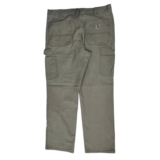 Carhartt Carpenter Trousers - 34W 30L Grey Cotton