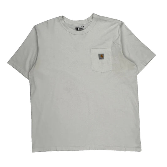 Carhartt Tall T-Shirt - 2XL White Cotton