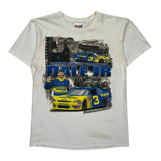Daytona Win - July 2, 2010 Chase Authentics Nascar T-Shirt - Medium Blue Cotton