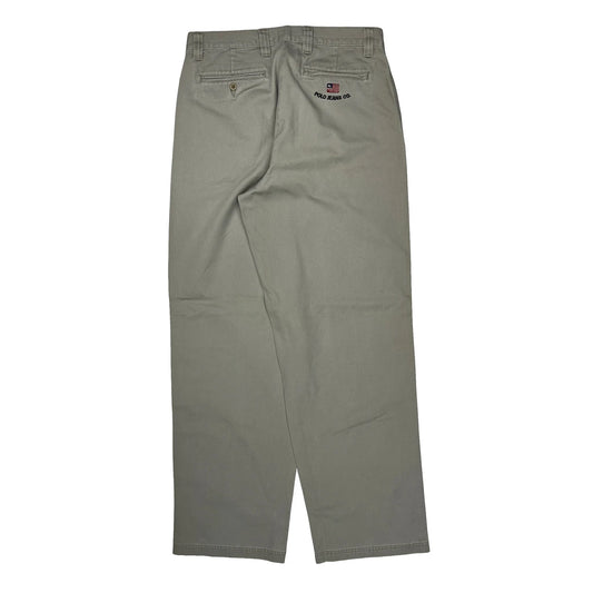 Polo Jeans Polo By Ralph Lauren Loose Fit Chinos - 32W 34L Beige Cotton