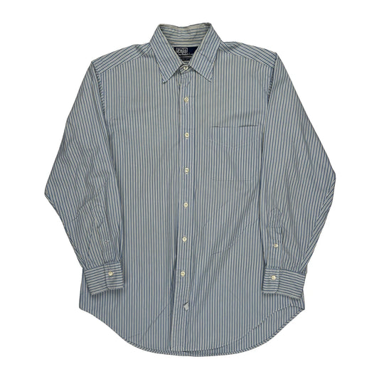 Polo By Ralph Lauren Striped Shirt - Medium Blue Cotton