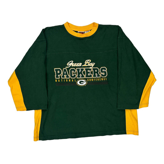 Green Bay Packers The Edge Nfl Long Sleeve T-Shirt - XL Green Cotton