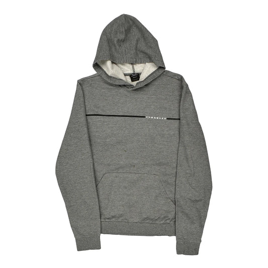 Oakley Hoodie - Small Grey Cotton Blend