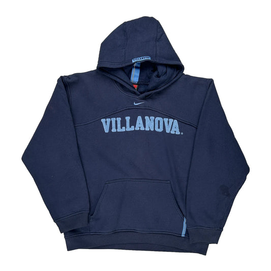 Age 12-14 Villanova Nike College Hoodie - Large Navy Cotton
