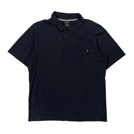 Vintage Oakley Polo Shirt - Large Navy Cotton