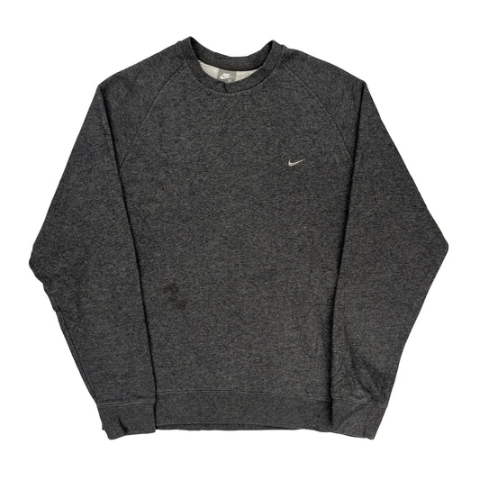 Nike Sweatshirt - XL Grey Cotton Blend