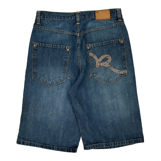 Rocawear Denim Shorts - 32W 12L Blue Cotton