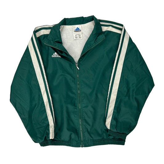 Adidas Track Jacket - Large Green Polyester
