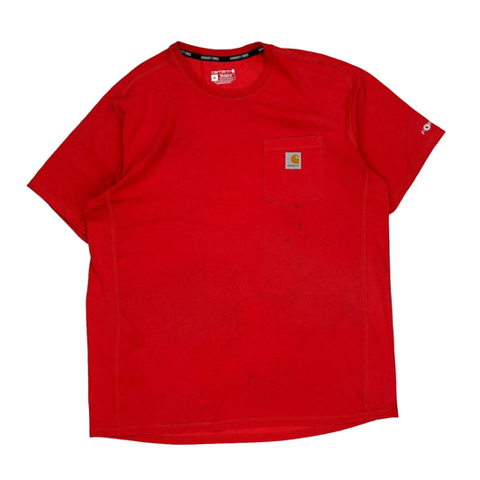 Carhartt T-Shirt - XL Red Cotton