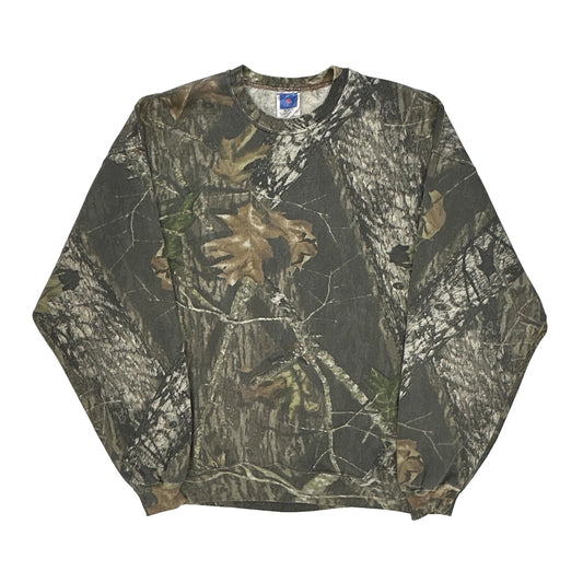 Red Eagle Camo Sweatshirt - XL Khaki Cotton Blend