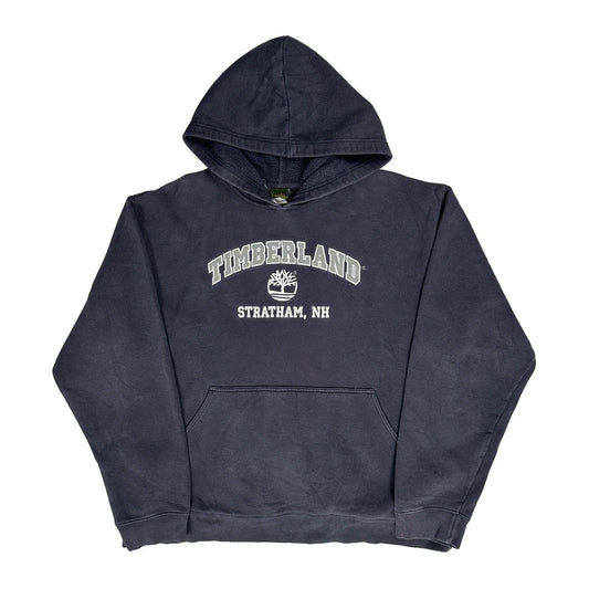 Stratham, Nh Timberland Spellout Hoodie - Large Navy Cotton