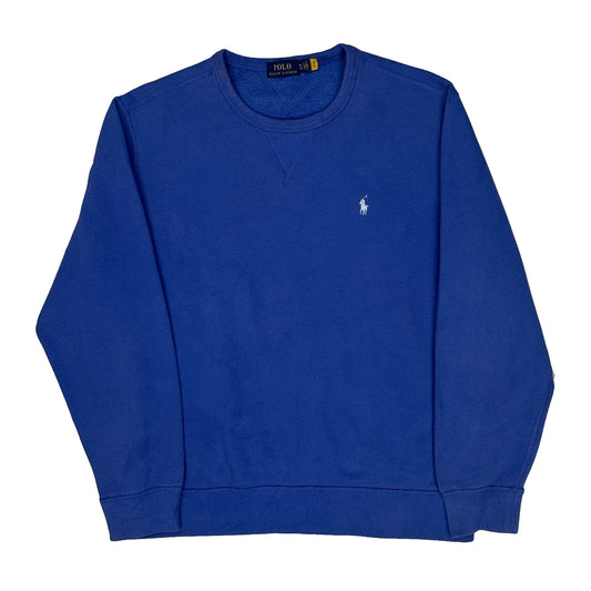 Polo By Ralph Lauren Sweatshirt - XL Blue Cotton