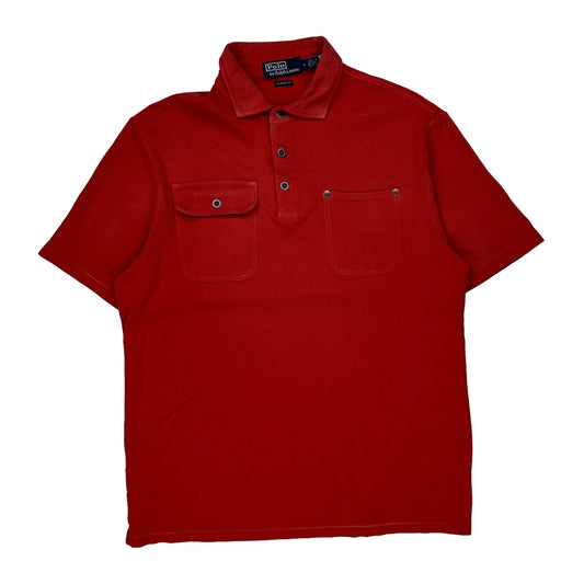 Polo By Ralph Lauren Polo Shirt - Medium Red Cotton