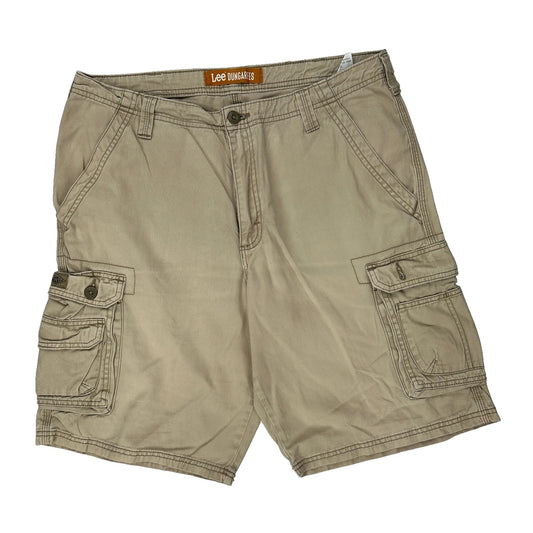 Lee Cargo Shorts - 34W 10L Beige Cotton