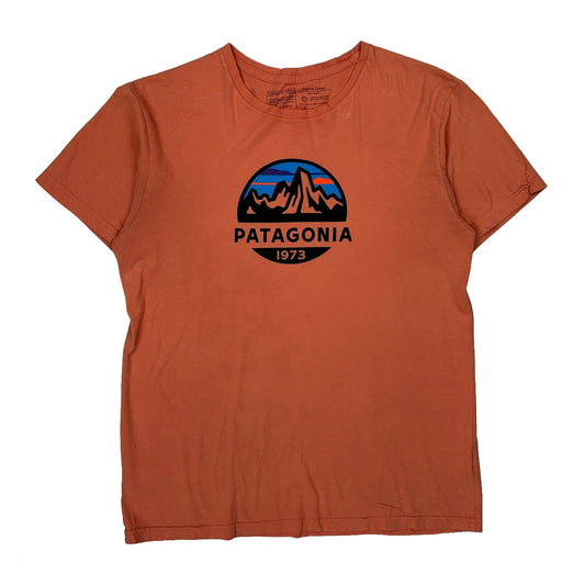 Patagonia Slim Fit T-Shirt - Medium Orange Cotton