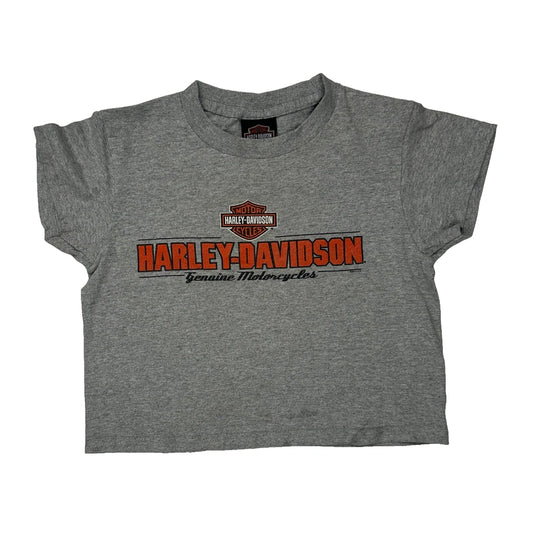 Harley Davidson T-Shirt - XS Orange Cotton Blend