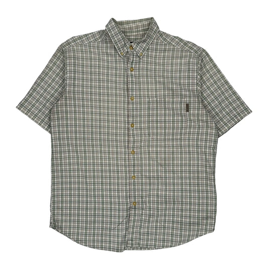 Woolrich Checked Short Sleeve Shirt - XL Brown Cotton